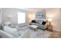 Comfortable living room featuring neutral tones, plush seating, and stylish decor at 3520 Colony Rd # E, Charlotte, NC 28211