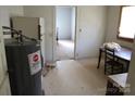 Unfinished kitchen area with space for appliances and a dining area at 438 Pop Davis Rd, Taylorsville, NC 28681