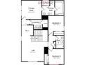 Second floor plan showing primary suite, bedrooms, bathrooms, laundry, and loft at 15140 Caspian Way, Charlotte, NC 28278