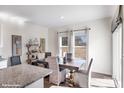 Bright dining area featuring a stylish table, chairs, and natural light at 587 N Sparkleberry St, Chester, SC 29706