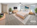 Serene main bedroom with modern decor, soft lighting, and ample space at 133 Sequoia St, Mooresville, NC 28117
