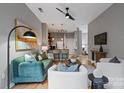 Stylish living room with contemporary furnishings and open concept at 525 E 6Th St # 211, Charlotte, NC 28202