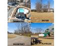 Aerial view of a community swimming pool with clubhouse at 6450 Keeton Ln, Harrisburg, NC 28075
