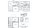 Layout depicting the arrangement of rooms on the upper and lower levels of the home at 121 High Rock Ct # 08, Statesville, NC 28677