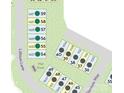 Close-up community map highlighting homesites with available lots at 1421 Lithium Ln, Charlotte, NC 28211