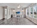 Bright living room featuring wood-look flooring, recessed lighting, and modern fixtures at 1317 Liberty Rd, Chester, SC 29706