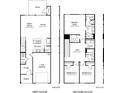 Detailed floor plan showcasing the layout of this two-story home at 1732 Braemar Village Dr, Monroe, NC 28110
