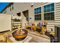 Outdoor patio with a fire pit and seating for relaxing evenings at 2635 Winter Thistle Way, Indian Land, SC 29707