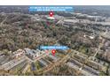 Aerial view of 1224 Green Oaks Ln, conveniently located near Bojangles Coliseum and Ovens Auditorium at 1224 Green Oaks Ln # I, Charlotte, NC 28205