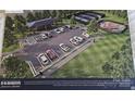 Rendering of neighborhood ammenities including parking, playground and tennis courts at 228 Miramar Dr, York, SC 29745
