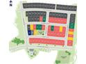 Community map showcasing the layout of homes, streets, and an amenity center at 7153 Chamberlain Dr, Harrisburg, NC 28075