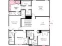Second-floor plan featuring an owner's suite, loft, and three additional bedrooms, along with two baths and laundry at 166 Holsworthy Dr, Mooresville, NC 28115