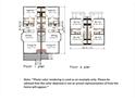 Detailed floor plan showcasing layout of living room, dining area, bedrooms and kitchen at 810 & 812 Lincoln E St # 810, Lincolnton, NC 28092