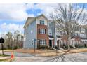 Townhome exteriors showcase varied siding and brick details, complemented by manicured landscaping at 16764 Summers Walk Blvd, Davidson, NC 28036
