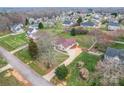 Aerial view of home in a quiet neighborhood, surrounded by well-maintained yards at 1278 Gracebrook Dr, Salisbury, NC 28147