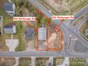 Aerial view showing 600 and 602 Bethpage Rd including the street at 602 Bethpage Rd, Kannapolis, NC 28081