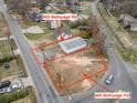 Aerial view of 600 & 602 Bethpage Rd, highlighting lot sizes and street access at 602 Bethpage Rd, Kannapolis, NC 28081
