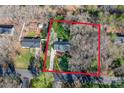 A beautiful aerial view of the property and surrounding neighborhood, offering great curb appeal at 1025 Hunter Valley Rd, Shelby, NC 28150