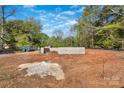 A foundation on a lot ready for construction, showing the property's development potential and the beginning of a new home at 5005 County Home Rd, Conover, NC 28613