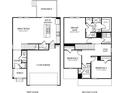 Detailed floor plan showcasing the layout of the first and second floors including bedroom and kitchen locations at 1466 31St Ne St, Conover, NC 28613