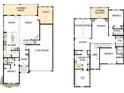 Spacious floor plan featuring an open kitchen, dining, and Gathering room layout, plus a study and 3-car garage at 11209 Shreveport Dr, Huntersville, NC