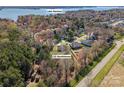 Aerial view of the property showcasing its location near Lake Norman at 123 Southhaven Dr, Mooresville, NC 28117