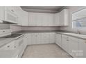 Bright kitchen featuring white cabinetry and ample counter space at 532 Knighton Hill Rd, Rock Hill, SC 29732