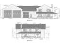 Front elevation blueprint displays details such as the garage, front porch, and stone accents at 109 Winners Cir # 1, Mooresville, NC 28117
