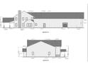 Back and side blueprints show the layout of the home's exterior at 130 Winners Cir # 3, Mooresville, NC 28117