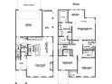 Detailed floor plan of the Pinot model, showcasing the layout of rooms on both floors of the home at 19728-B School St, Cornelius, NC 28031