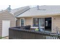 Back deck features slider access to the home, and is complimented by a walkway at 413 19Th Avenue Ne Ct, Hickory, NC 28601