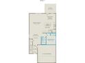 Layout of the first floor featuring a great room, dining area, kitchen, bedroom, bath and two-car garage at 14035 Penbury Ln # 368, Charlotte, NC 28278