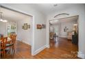 Inviting interior showcasing hardwood floors, neutral paint, and seamless transitions to living spaces at 116 S Westover Dr, Monroe, NC 28112
