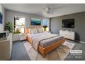 Spacious main bedroom features neutral colors, soft carpet, and lots of natural light at 4608 Oakburn Dr, Charlotte, NC 28269