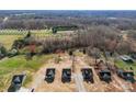 Aerial view of new construction homes in a rural neighborhood at 4029 Miller Rd, Salisbury, NC 28147