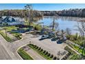 Scenic view of the lakefront community, with boat storage, docks, and waterfront access at 120 Hornbeam Ln, Mooresville, NC 28117