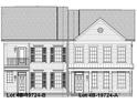 Detailed architectural drawing of a home showcasing window design and building materials at 19724-A School St, Cornelius, NC 28031