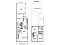 Bordeaux floor plan showing layout of Primary bedroom, kitchen, living room, and other bedrooms at 19724-A School St, Cornelius, NC 28031