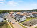 Birds eye view of a new home community showcasing modern architecture and community design at 3063 Finchborough Ct # 216, Charlotte, NC 28269