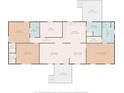 A clear floor plan shows the layout and dimensions of the bedrooms, bathrooms, and living areas at 35494 Dry Rd, Albemarle, NC 28001