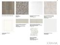 Selection of interior design finishes for flooring, countertops, cabinetry, backsplash, and tile at 324 Basil Dr, Indian Trail, NC 28079