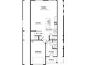 First floor plan featuring the garage, foyer, kitchen, dining and Gathering rooms at 4223 Black Ct # 195, Harrisburg, NC 28075