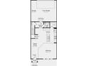 Floor plan showcasing the layout of the home's first floor, including the kitchen and garage at 8644 Miles Gap Rd, Indian Land, SC 29707