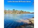 Beautiful lake view with lake access and picnic area at 9530 Driftwood Ct, Hickory, NC 28601