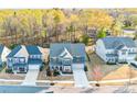 Aerial view showcasing a neighborhood with well-maintained homes, green spaces, and a Gathering-friendly environment at 967 Stebbins Dr, Fort Mill, SC 29715