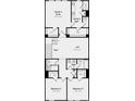 Detailed second floor floorplan featuring bedrooms, bathrooms, and a loft at 8650 Miles Gap Rd, Indian Land, SC 29707