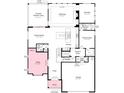 An architectural floor plan drawing for a single Gathering home with various rooms labeled at 3041 Tramore Dr, Harrisburg, NC 28075