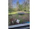 View of the backyard with a trampoline, showcasing outdoor space for recreation and leisure activities at 424 Keels Ave, Rock Hill, SC 29730