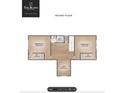 Augusta plan featuring the second floor with a loft, two bedrooms with walk-in closets, and a shared bathroom at 1016 Courtney Ln # 26, Wesley Chapel, NC 28173