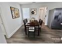 Cozy dining area featuring modern decor and stainless steel appliances, ideal for Gathering meals and gatherings at 915 2Nd St, Kings Mountain, NC 28086